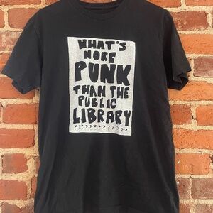 SOLD “What’s More Punk Than a Public Library?” Graphic Tee